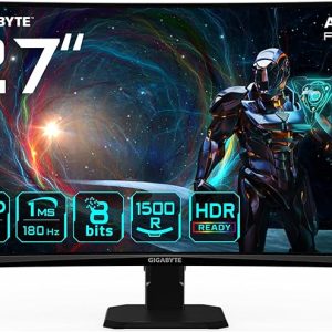 Monitor curvo GIGABYTE GS27QCA de 27 pulgadas con 2K QHD, HDR y 180 Hz, tecnología al mejor precio